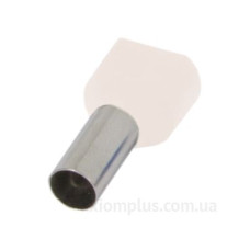 Ізольований наконечник E.Next e.terminal.stand.te.2.0.5.white 2x0,5 кв.мм білий (s4037000)