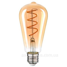 Філаментна LED лампа Vestum 1-VS-2703 ST64 Е27 4Вт 220В 2500К golden twist «вінтаж»