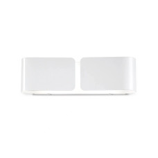 Бра, настінний світильник Ideal Lux 14166 Clip E27 2x60W IP20 білий