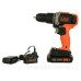 Ударний дриль-шурупокрут Black&Decker BCD003C1 2 швидкості 18В 45Нм 0-360/0-1400 об/хв 1-10мм патрон з акумулятором