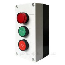 Тримісний пост керування Promfactor FP5-BOX3W34 з кнопками «START/STOP» та індикатором 230В Тримісний пост керування Promfactor FP5-BOX3W34 з кнопками «START/STOP» та індикатором 230В