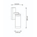 Вуличний світильник Goldlux 312334 Spectra E27 1x10W IP44 чорний