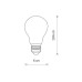 Світлодіодна лампочка Nowodvorski 10587 Bulb E27 1x7W 3000K 800Lm IP20