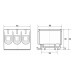 Клемник на DIN-рейку Al 6-50/Cu 6 2.5-50 мм² жовто-зелений Промфактор ( FT1050G3 )
