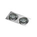 Точковий світильник Azzardo AZ1789 Ivo Square GU10 2x50W IP20 хром
