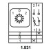 Пакетний перемикач Аско-Укрем ПКП Е9 1.831 A0110010010 (1-0-2 1 полюс)