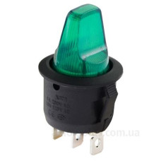 Перемикач Аско-Укрем KCD1-5-102H GR/B (0-I) круглий високий зелений (A0140040142) Перемикач Аско-Укрем KCD1-5-102H GR/B (0-I) круглий високий зелений (A0140040142)