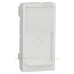 Накладка для розетки RJ45 Schneider Electric NU941018 з полем для напису 1М (біла)