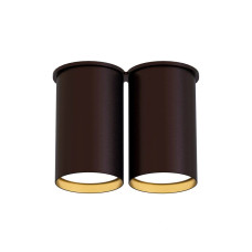 Точковий світильник Pikart 34573-2 LLP Double GU10 2x60W IP20 коричневий Точковий світильник Pikart 34573-2 LLP Double GU10 2x60W IP20 коричневий