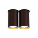 Точковий світильник Pikart 34573-2 LLP Double GU10 2x60W IP20 коричневий