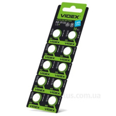 Годинникова батарея Videx AG8/LR1120 (AG8/10B/1.5V) 10 шт