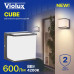 Світильник фасадний Violux CUBE 8W 4200K 600Lm ІР65 чорний ( 500430 )