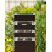 Вуличний світильник Goldlux 316172 Teksas E27 1x12W IP44 графітовий