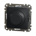 Поворотний світлорегулятор Schneider Electric Sedna Design & Elements RC 3-370 Вт чорний SDD114501