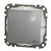 Одноклавішний перемикач Schneider Electric Sedna Design & Elements з кришкою IP44 алюміній SDD213106