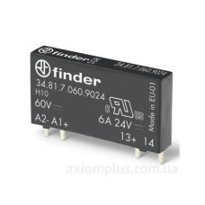 Твердотельне ультратонке реле SSR Finder 2A-240В AC 24В DC (348170248240) Твердотельне ультратонке реле SSR Finder 2A-240В AC 24В DC (348170248240)